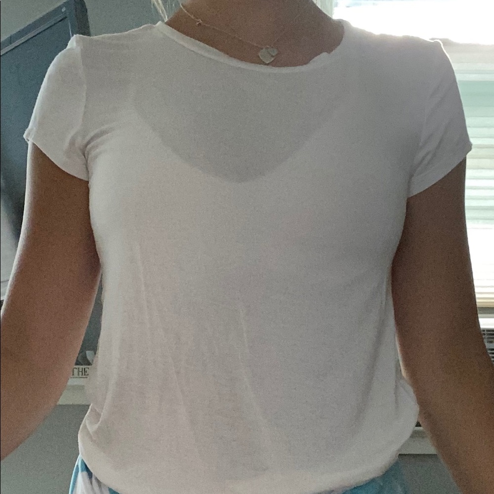 white soft and sexy t shirt